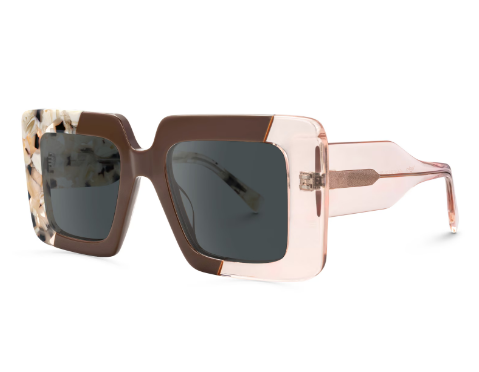 Valora - Square Brown Sunglasses